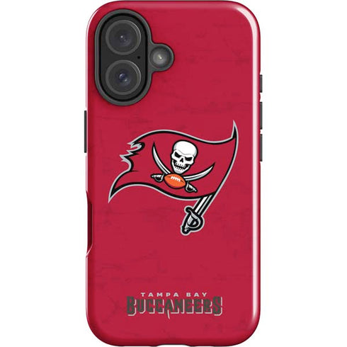 NFL Tampa Bay Buccaneers Distressed iPhone 16 Plus Impact Case