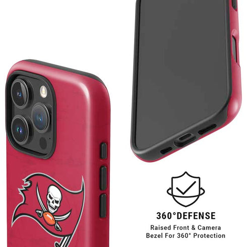 NFL Tampa Bay Buccaneers Distressed iPhone 16 Pro Magsafe Impact Case