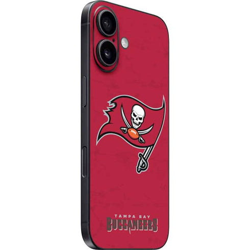 NFL Tampa Bay Buccaneers Distressed iPhone 16 Skin