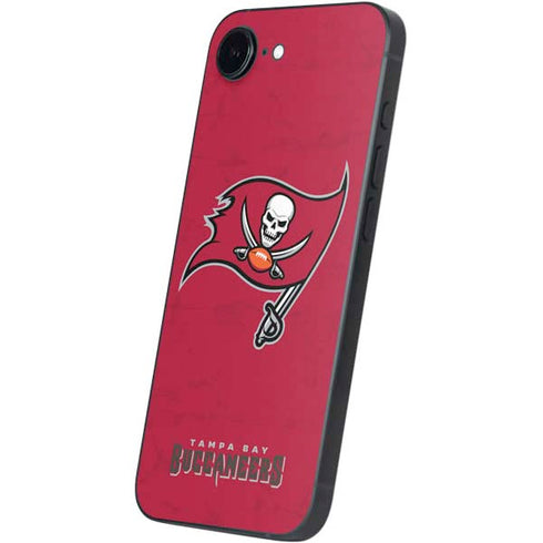 NFL Tampa Bay Buccaneers Distressed iPhone 16e Skin