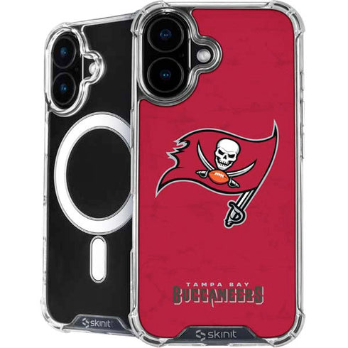 NFL Tampa Bay Buccaneers Distressed iPhone 17 MagSafe Case