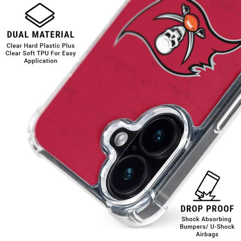 NFL Tampa Bay Buccaneers Distressed iPhone 17 MagSafe Case