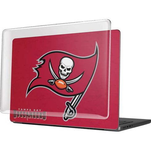 NFL Tampa Bay Buccaneers Distressed MacBook Pro 14in (2021-24) Case plus Skin