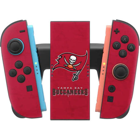 NFL Tampa Bay Buccaneers Distressed Nintendo Switch 2 (2025) Joy-Con Controller Skin