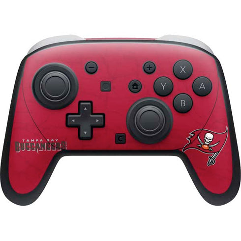 NFL Tampa Bay Buccaneers Distressed Nintendo Switch 2 (2025) Pro Controller Skin