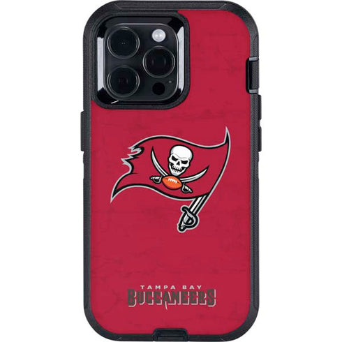 NFL Tampa Bay Buccaneers Distressed Otterbox Defender iPhone Skin