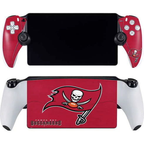 NFL Tampa Bay Buccaneers Distressed PlayStation Portal Remote Player Skin