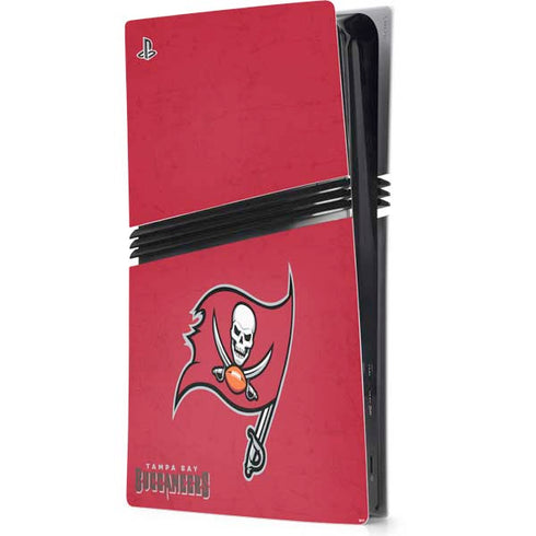 NFL Tampa Bay Buccaneers Distressed PlayStation PS5 Skins