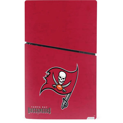 NFL Tampa Bay Buccaneers Distressed PS5 Slim Digital Edition Console Skin