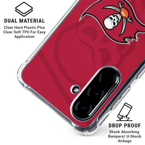 NFL Tampa Bay Buccaneers Double Vision Galaxy A36 5G Clear Case
