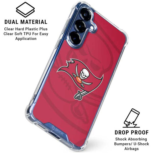 NFL Tampa Bay Buccaneers Double Vision Galaxy S25 Plus Clear Case
