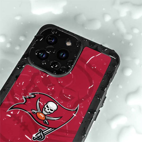 NFL Tampa Bay Buccaneers Double Vision iPhone 15 Pro Waterproof Case