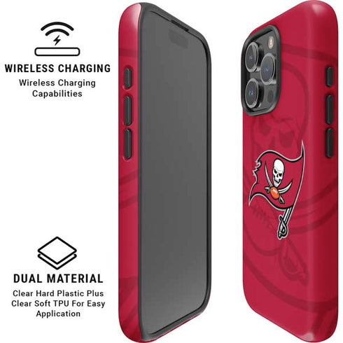NFL Tampa Bay Buccaneers Double Vision iPhone 16 Pro Magsafe Impact Case