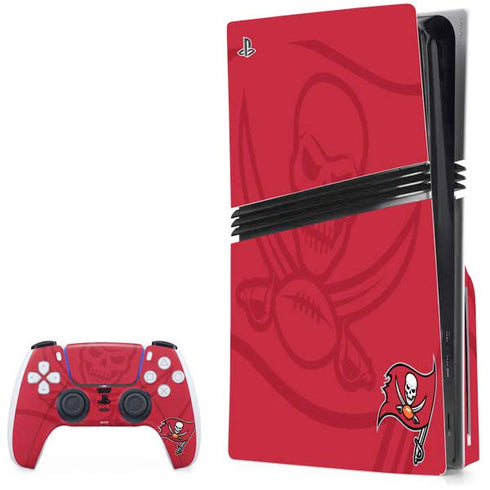 NFL Tampa Bay Buccaneers Double Vision PS5 Pro Disk Bundle Skin