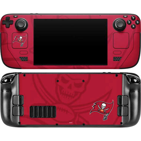 NFL Tampa Bay Buccaneers Double Vision Steam Deck Handheld Gaming Computer OLED Skin
