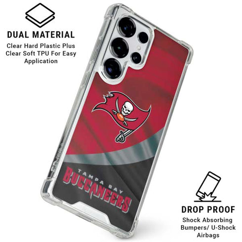 NFL Tampa Bay Buccaneers Galaxy S25 Ultra Clear Case