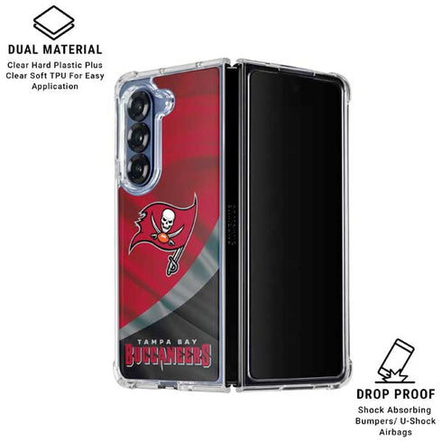 NFL Tampa Bay Buccaneers Galaxy Z Fold7 Clear Case