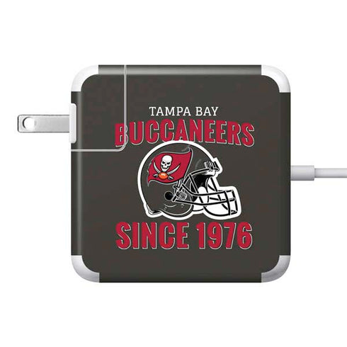 NFL Tampa Bay Buccaneers Helmet 85W Power Adapter (15 and 17 inch MacBook Pro Charger) Skin