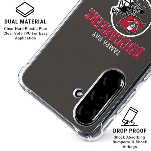 NFL Tampa Bay Buccaneers Helmet Galaxy A36 5G Clear Case