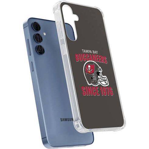 NFL Tampa Bay Buccaneers Helmet Galaxy A55 5G Clear Case