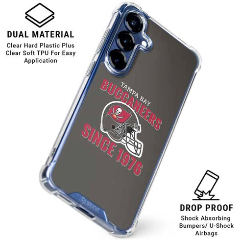 NFL Tampa Bay Buccaneers Helmet Galaxy S25 Clear Case