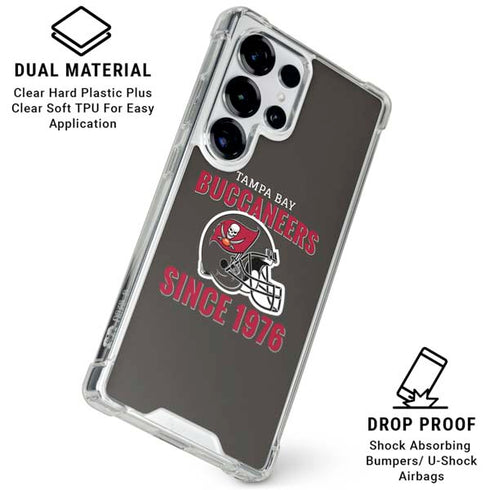 NFL Tampa Bay Buccaneers Helmet Galaxy S25 Ultra Clear Case