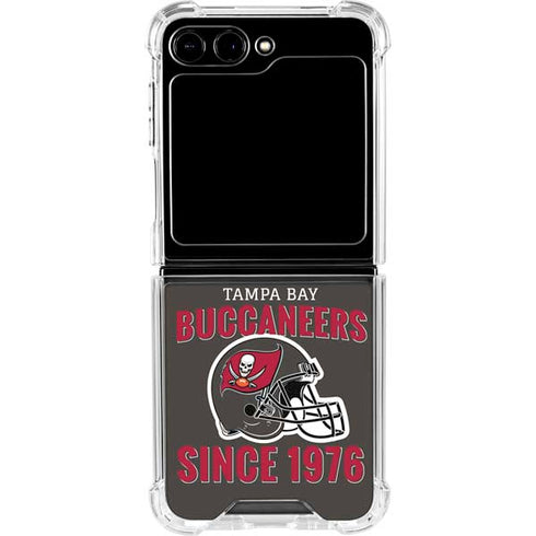 NFL Tampa Bay Buccaneers Helmet Galaxy Z Flip6 Clear Case