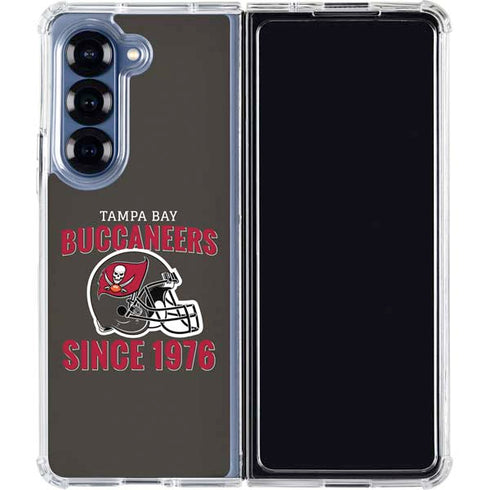 NFL Tampa Bay Buccaneers Helmet Galaxy Z Fold6 Clear Case