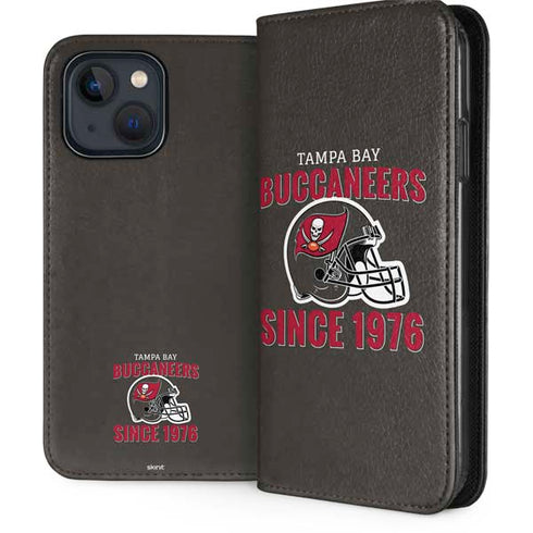 NFL Tampa Bay Buccaneers Helmet iPhone 15 Plus Folio Case
