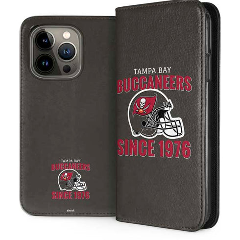 NFL Tampa Bay Buccaneers Helmet iPhone 15 Pro Folio Case