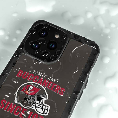 NFL Tampa Bay Buccaneers Helmet iPhone 15 Pro Waterproof Case
