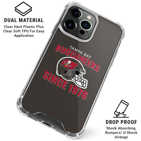 NFL Tampa Bay Buccaneers Helmet iPhone 16 Pro Max Clear Case