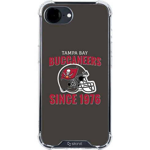 NFL Tampa Bay Buccaneers Helmet iPhone 16e Clear Case