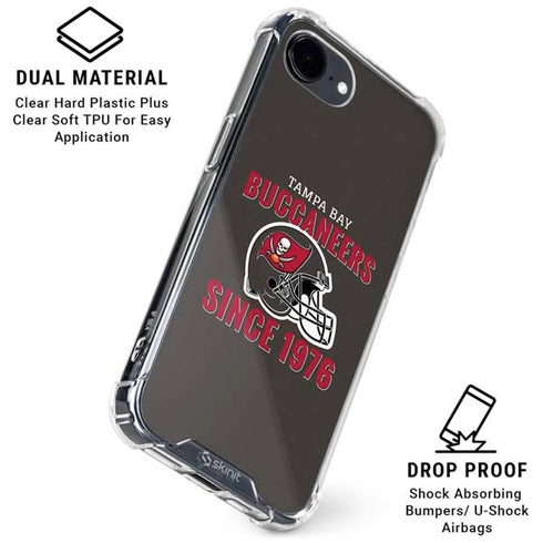 NFL Tampa Bay Buccaneers Helmet iPhone 16e Clear Case