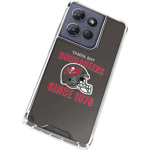 NFL Tampa Bay Buccaneers Helmet Moto G 5G (2025) Clear Case