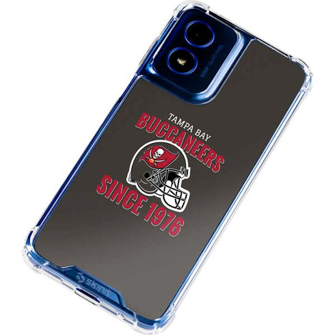 NFL Tampa Bay Buccaneers Helmet Moto G 5G (2024) Clear Case