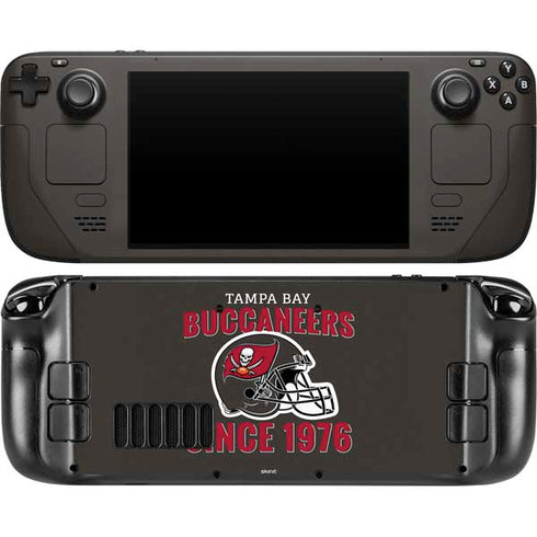 NFL Tampa Bay Buccaneers Helmet Steam Deck Handheld Gaming Computer OLED Skin