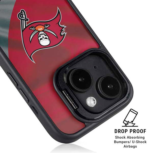 NFL Tampa Bay Buccaneers iPhone 15 Plus Kickstand Case