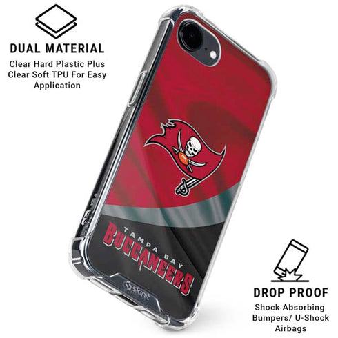 NFL Tampa Bay Buccaneers iPhone 16e Clear Case