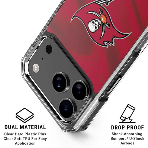 NFL Tampa Bay Buccaneers iPhone 17 Pro Max Clear Case