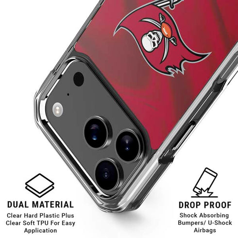 NFL Tampa Bay Buccaneers iPhone 18 Pro Clear Case
