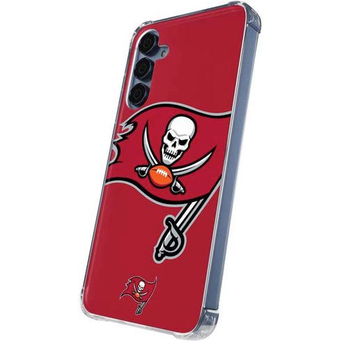 NFL Tampa Bay Buccaneers Large Logo Galaxy A55 5G Clear Case