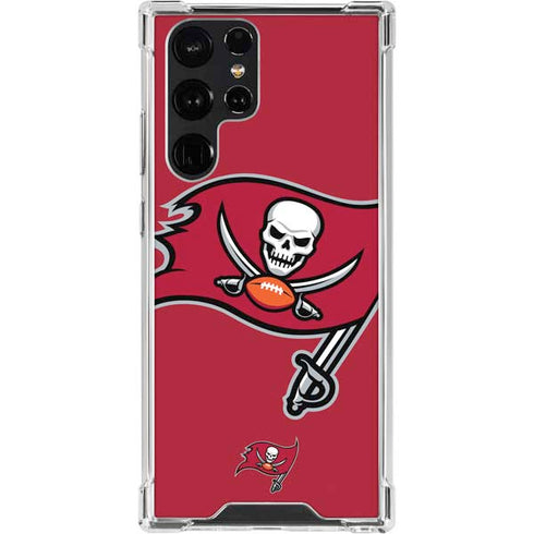 NFL Tampa Bay Buccaneers Large Logo Galaxy S23 Ultra Clear Case