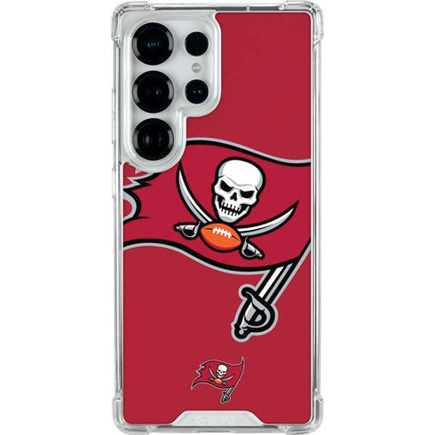 NFL Tampa Bay Buccaneers Large Logo Galaxy S25 Ultra Clear Case