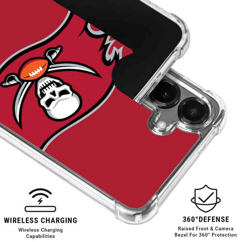 NFL Tampa Bay Buccaneers Large Logo Galaxy S26 Plus Clear Case