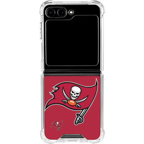 NFL Tampa Bay Buccaneers Large Logo Galaxy Z Flip6 Clear Case