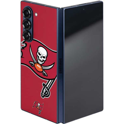 NFL Tampa Bay Buccaneers Large Logo Galaxy Z Fold6 Skin