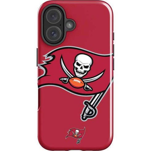 NFL Tampa Bay Buccaneers Large Logo iPhone 16 Impact Case