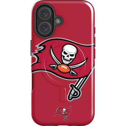 NFL Tampa Bay Buccaneers Large Logo iPhone 16 Plus Magsafe Impact Case