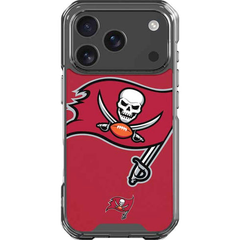 NFL Tampa Bay Buccaneers Large Logo iPhone 17 Pro Clear Case
